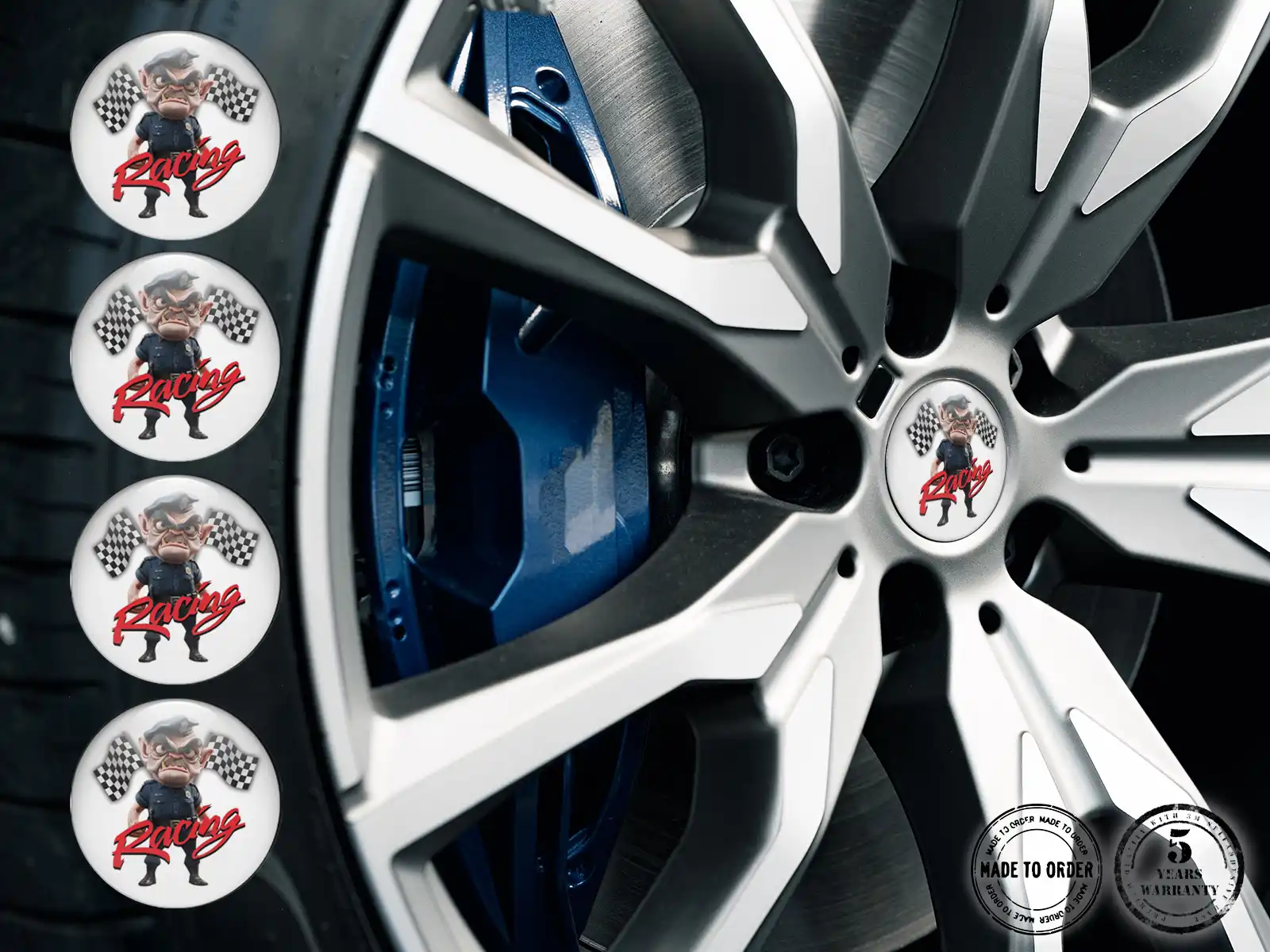 Wheel Rim Decal Logo Pro Sports Dynamic Design